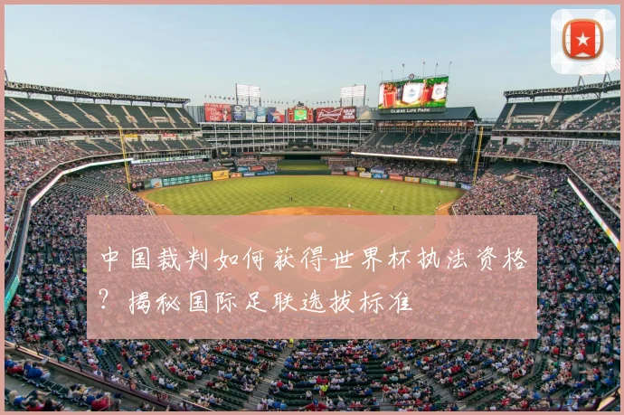 中国裁判如何获得世界杯执法资格？揭秘国际足联选拔标准
